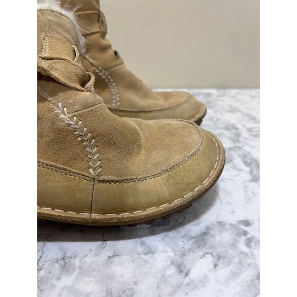 Sorel Tootega Thinsulate Insulation NL1460-261 Tan Suede Faux Boots 6.5 Lining - Picture 6 of 13